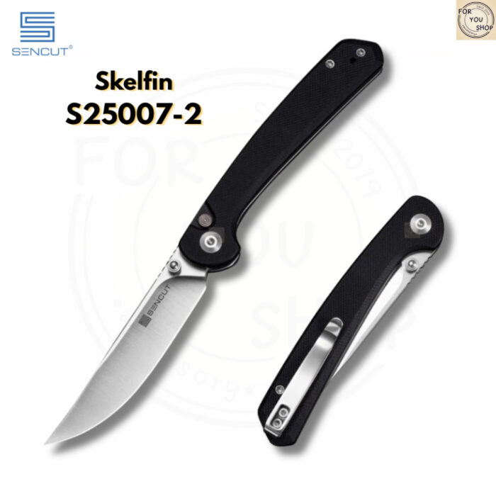 th-11134207-81zte-mntsrs9mmby928-2.jpg มีดพับ SENCUT Skelfin ใบมีด 9Cr18MoV 3.3นิ้ว ด้าม G10 ระบบ Button Lock พร้อมคลิปพก EDC Folding Knife