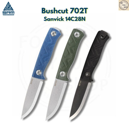 th-11134207-81zte-mpkca29jhtsba7-2.jpg มีดพก SRM Bushcut 702T ใบมีด 14C28N 3.89นิ้ว ด้าม Micarta / G10 พร้อมซอง Kydex Fixed Blade Knife มีด Bushcraft Full Tang