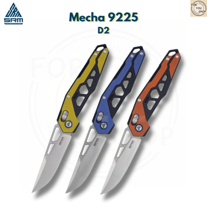 มีดพับ SRM Mecha 9225 ใบมีด D2 3.27นิ้ว ด้าม G10 ระบบ Crossbar Lock มีด EDC และ Outdoor
