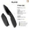 (New Products) มีดพับ RUIKE P746 ใบมีด 14C28N ขนาด 3.15 นิ้ว ด้าม Carbon Fiber พร้อม Front Flipper ระบบ Liner Lock EDC