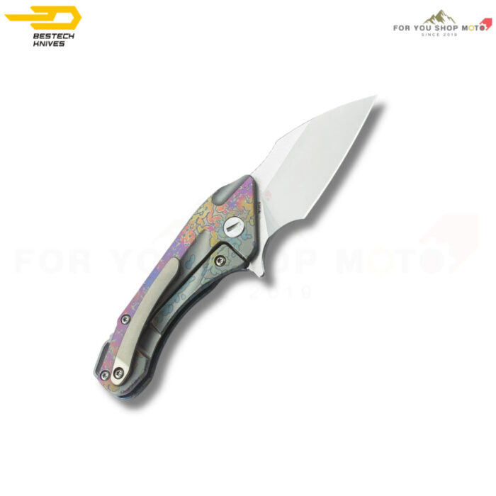 th-11134207-81zte-mpxwyk6fgtfzcb-2.jpg มีดพับ BESTECH GOBLIN BT1711D ด้าม Titanium สี Colorful ใบมีด CPM-S35VN