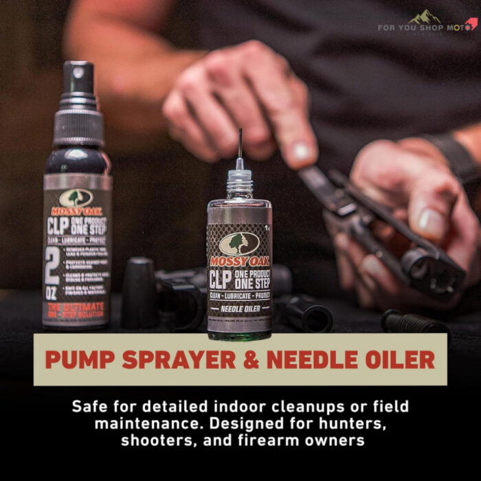 Mossy Oak CLP Gun Cleaning Oil [แพ็คคู่] ชุดน้ำมันดูแลปืนแบบ All-in-One (Clean, Lube, Protect)