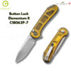 มีดพับ CIVIVI Button Lock Elementum II ใบมีด Nitro-V / Damascus 2.96นิ้ว ด้าม G10/Ultem/CarbonFiber/Aluminum (C18062P)