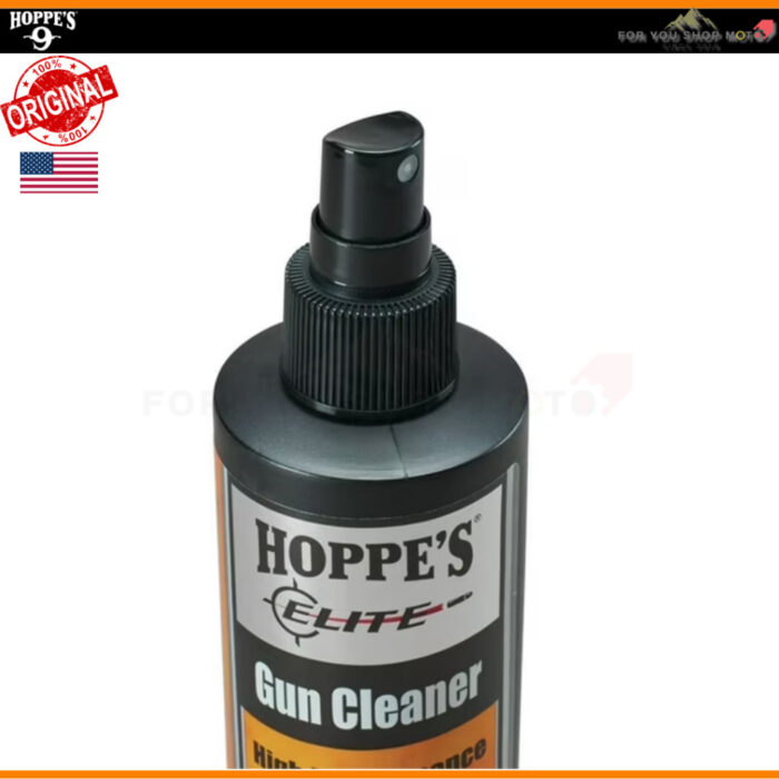 Hoppe's Elite Gun Cleaner 2oz / 4oz / 8oz น้ำยาทำความสะอาด ขจัดคราบคาร์บอน ตะกั่ว และทองแดง สูตร Low-Odor กลิ่นอ่อน USA