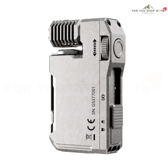 WUBEN G5 Titanium Edition ไฟฉาย EDC พกพา 400 Lumens วัสดุไทเทเนียม หัวหมุน 180° ชาร์จ Type-C (แสงขาว/RGB/Beacon)
