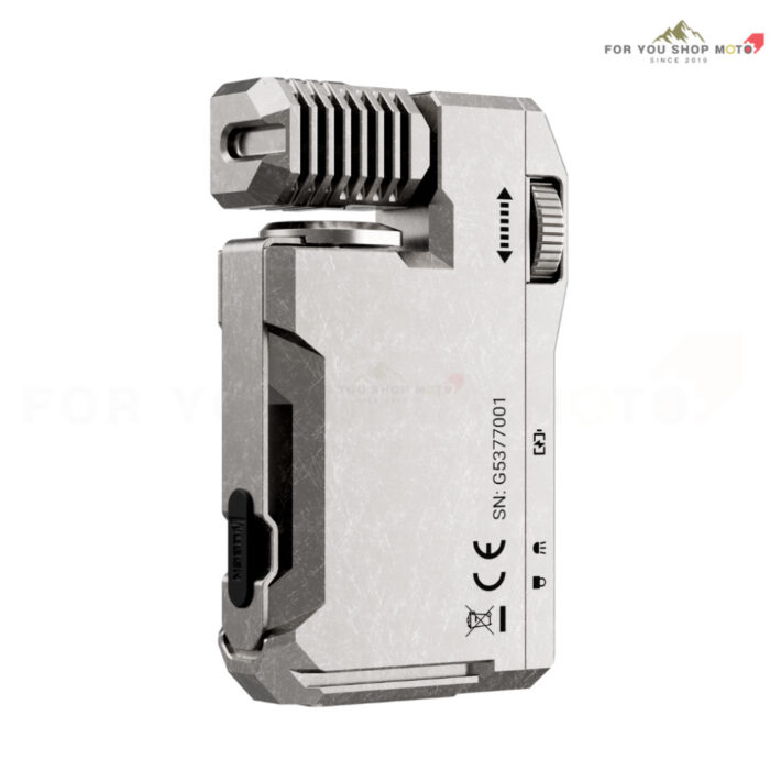 WUBEN G5 Titanium Edition ไฟฉาย EDC พกพา 400 Lumens วัสดุไทเทเนียม หัวหมุน 180° ชาร์จ Type-C (แสงขาว/RGB/Beacon)