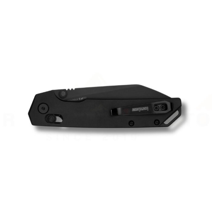 Kershaw 2038RBLK Iridium DuraLock KVT มีดพับ EDC ใบมีด D2 Black Oxide Reverse Tanto 3.4 นิ้ว ด้ามอลูมิเนียมดำ ของแท้