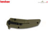 Kershaw 7007 Outright SpeedSafe Assisted มีดพับ EDC ใบมีด 8Cr13MoV Trailing Point 3 นิ้ว ด้ามสแตนเลสสี Olive พร้อมแผ่น G