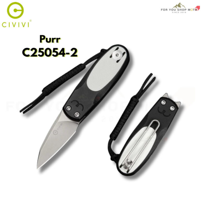 มีดพับ CIVIVI Purr EDC ใบมีด Nitro-V 1.83 นิ้ว ด้าม G10 Satin / Stonewashed Flipper & Slip Joint Knife