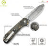 th-11134207-81zte-msp64zk7evwn4a-2.jpg มีดพับ CIVIVI Button Lock Elementum II ใบมีด Damascus 2.96นิ้ว ด้าม Carbon Fiber & Resin EDC รุ่น C18062P-10