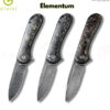 มีดพับ CIVIVI Elementum ใบมีด Damascus 2.96 นิ้ว ด้าม Carbon Fiber & Resin ระบบ Liner Lock Flipper Knife รุ่น C907C-DS