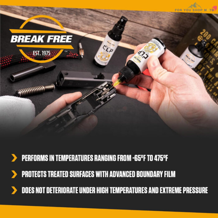 BREAK FREE CLP 0.68 oz น้ำยาทำความสะอาดและดูแลอุปกรณ์ สูตร All-in-One MIL-SPEC ของแท้ USA 100%