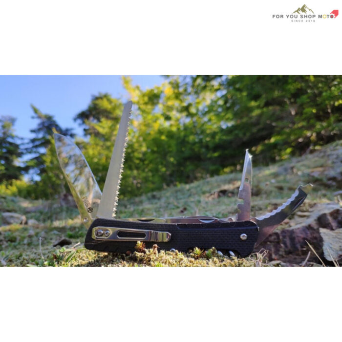 มีดพับมัลติทูล RUIKE Trekker LD51-B Multi-Tool 23 ฟังก์ชั่น ใบมีด 12C27 ด้าม G-10 สีดำ แท้ 100%