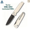 มีดพับ SRM Terrier 258L ใบมีด D2 / 140Cr Laminated 3.65 นิ้ว ด้าม G10 / Micarta ระบบ Crossbar Lock