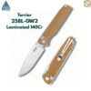 มีดพับ SRM Terrier 258L ใบมีด D2 / 140Cr Laminated 3.65 นิ้ว ด้าม G10 / Micarta ระบบ Crossbar Lock