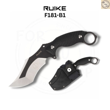 th-11134207-81ztf-mnpi8q88pmv41c-2.jpg มีดพก Ruike F181-B1 ใบมีด 14C28N 4.53นิ้ว Blackened and polished ด้าม G10 พร้อมปลอก ABS Fixed Blade