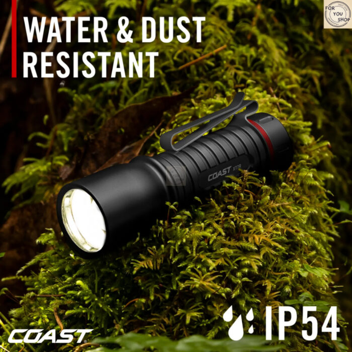 COAST XT7R ไฟฉายแรงสูง 1500 Lumens ไฟฉาย LED ชาร์จ USB-C ขนาดพกพา ปรับซูมได้ EDC
