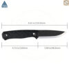 มีดพก SRM Bushcut 702T ใบมีด 14C28N 3.89นิ้ว ด้าม Micarta / G10 พร้อมซอง Kydex Fixed Blade Knife มีด Bushcraft Full Tang