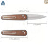มีดพับ SRM Twin 251MB ใบมีด N690 2.99นิ้ว ด้าม G10 / Micarta ระบบ Crossbar Lock ลูกปืนเซรามิก EDC