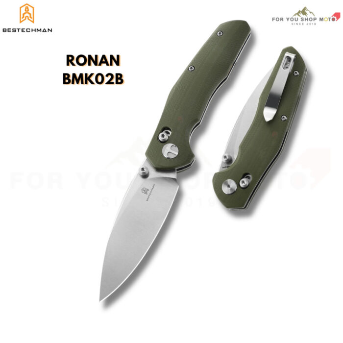 Bestechman Ronan (BMK02) มีดพับ EDC ใบมีด 3.26" เหล็ก 14C28N / Damascus ระบบ Bar Lock ลื่นไหลด้วยลูกปืนเซรามิก