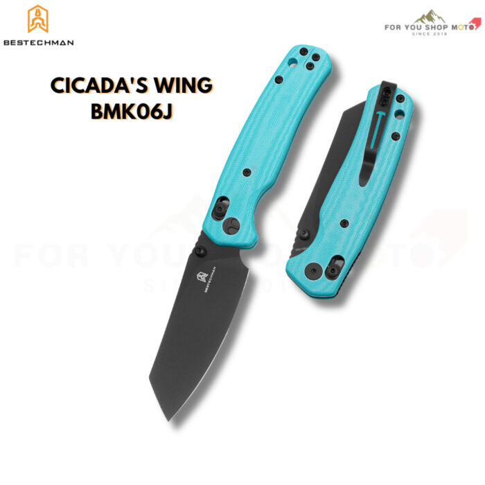 (มีส่งด่วน) มีดพับ Bestechman Cicada's Wing BMK06 ใบมีด 3.15 นิ้ว (Bar Lock) มีด EDC ดีไซน์พรีเมียม