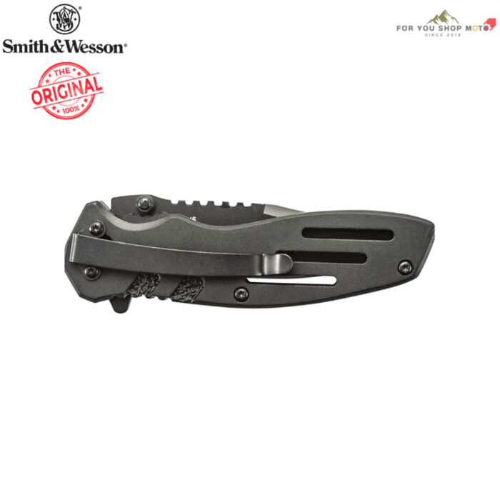 [มีส่งด่วน] Smith & Wesson Extreme Ops SWA24S มีดพับยุทธวิธี มีดพับพกพา ใบมีดกึ่งหยัก 3.1 นิ้ว ของแท้ สำหรับเดินป่า