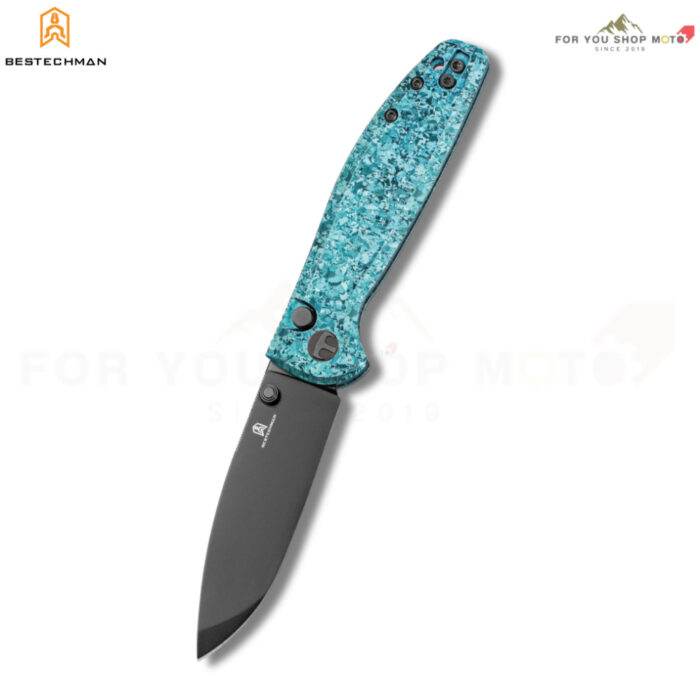 มีดพับ Bestechman Goodboy Jr.  BMK10L  ใบมีด CPM MagnaCut ด้าม Green Crystallized ด้ามTitanium (ของแท้)