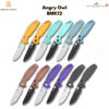 BESTECHMAN Angry Owl (BMK12 Series) - มีดพับ EDC ใบมีด 3.25" เหล็ก D2 ระบบ Button Liner Lock ด้าม G10 ดีไซน์ดุดัน