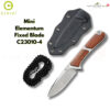 มีดพก CIVIVI Mini Elementum Fixed Blade ใบมีด Nitro-V / Damascus 2.24 นิ้ว ด้าม G10 / Wood / Micarta พร้อมปลอก Kydex EDC