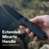 th-11134207-81ztf-mqzyy6cz0lj6e5-2.jpg มีดพับ CIVIVI Over Yonder ใบมีด Sandvik 14C28N 3.35 นิ้ว ด้าม Micarta / G10 ระบบ Crossbar Lock มีด EDC Outdoor knife