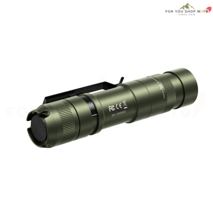ไฟฉาย Wuben L3 3000 Lumens ไฟฉาย EDC Tactical พกพา ส่องไกล 226m แบต 4800mAh ชาร์จไว 18W กันน้ำ IP68 [Back / Green]