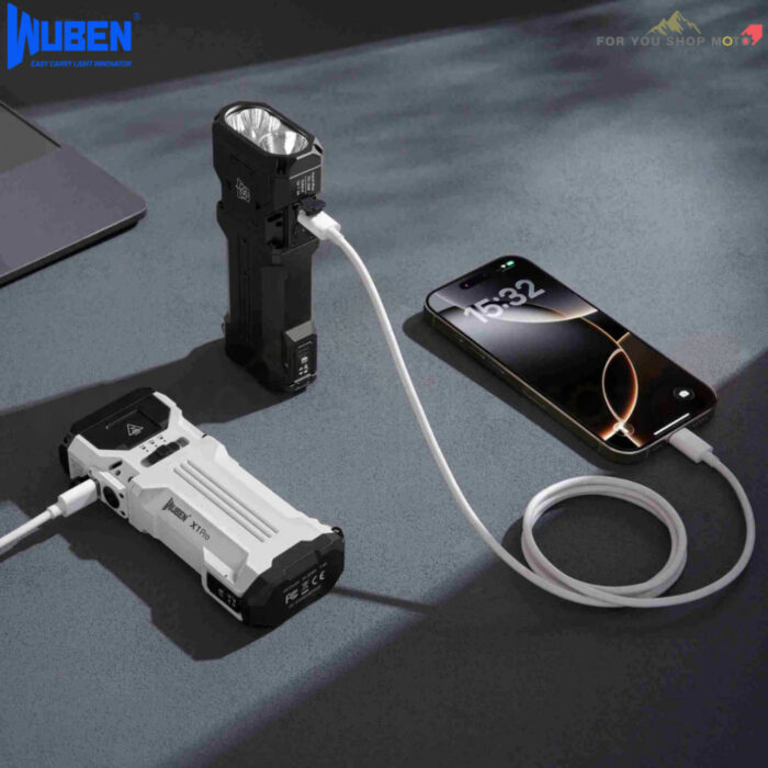 th-11134207-81ztf-mr8cl62sx15252-2.jpg ไฟฉาย Wuben X1Pro 12300 Lumens ไฟฉาย EDC สว่างพุ่งไกล 410m พัดลมระบายความร้อน แบต 9600mAh ชาร์จไว Powerbank กันน้ำ IP65