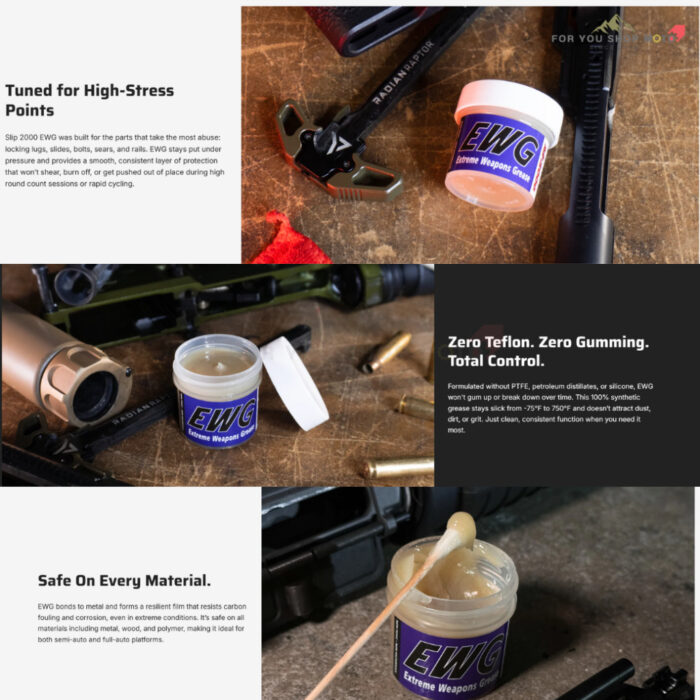 SLIP 2000 EWG Extreme Weapons Grease (1.5 oz / 42.5g) - จาระบีสังเคราะห์หล่อลื่นปืนเกรดพรีเมียม นำเข้า USA แท้ 100%