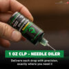 น้ำมันดูแลปืน Clenzoil Field & Range CLP Needle Oiler (1 oz / 30 ml) หัวเข็มแม่นยำ ล้าง หล่อลื่น กันสนิม Gunoil
