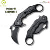 มีดพับ CIVIVI Incisor II Karambit ใบมีด Nitro-V / Damascus 2.02 นิ้ว ด้าม Aluminum ระบบ Button Lock EDC