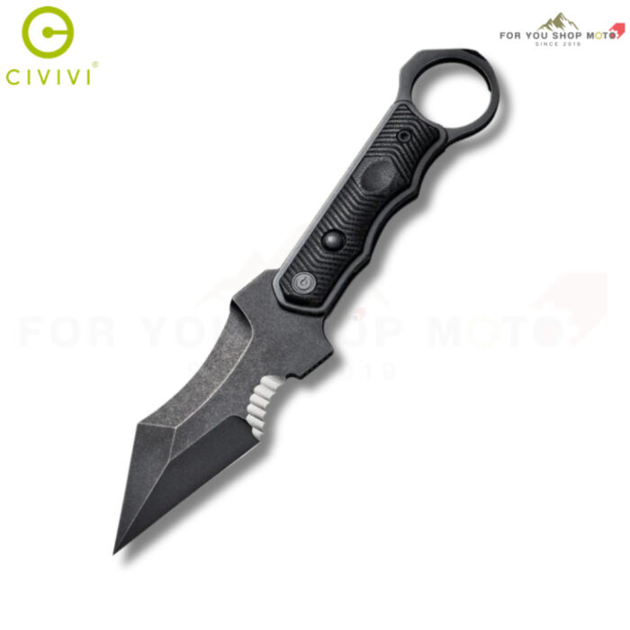 มีดพก CIVIVI Orthrus มีดใบตาย Fixed Blade ใบมีด Nitro-V 3.76 นิ้ว ด้าม G10 พร้อม Black Kydex Sheath รุ่น C20037B-1