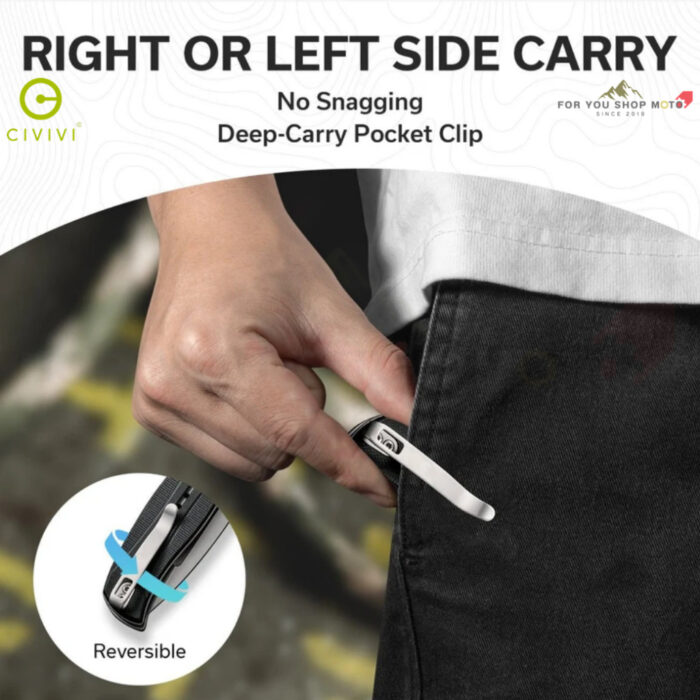 มีดพับ CIVIVI Incindie EDC ใบมีด 14C28N / Damascus 3.48 นิ้ว ด้าม G10 ระบบ Flipper & Button Lock รุ่น C23053