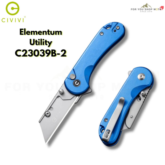 th-11134207-81ztf-mslm0kptakn4c2-2.jpg มีดพับ CIVIVI Elementum Utility ใบมีด 6Cr13 2.26 นิ้ว S/S Blade Holder ด้าม Aluminum ระบบ Button Lock Thumb Stud