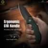 [New] มีดพับ CIVIVI Pentad ใบมีด Nitro-V / Damascus 3.48 นิ้ว ด้าม G10 / Micarta รุ่นใหม่ Flipper & Thumb Stud C24068