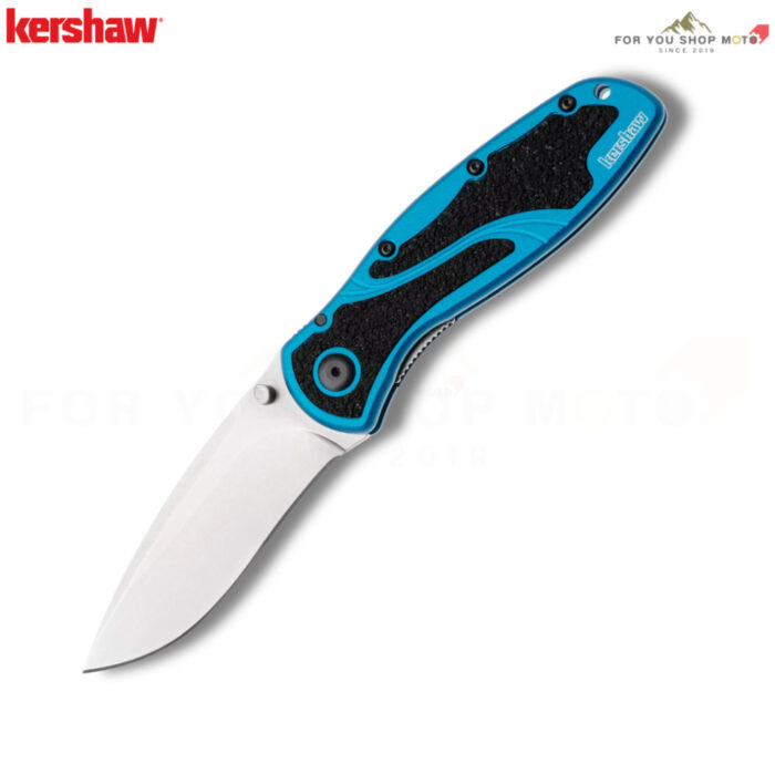 Kershaw Blur MagnaCut 1670NBMAG มีดพับพกพา ใบมีด CPM MagnaCut 3.375 นิ้ว ด้าม Aluminum น้ำเงิน-ดำ แท้ USA