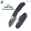 มีดพับ SRM Cub 261M-GB2 เหล็กลามิเนต 140Cr ใบมีด Wharncliffe ด้าม G10 ระบบ Ambi Lock มีดพกพา EDC ของแท้