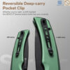 มีดพับ SENCUT Serene ใบมีด D2 3.48 นิ้ว ด้ามอลูมิเนียม Flipper & Button Lock & Thumb Stud EDC รุ่น S21022B