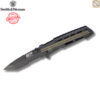 มีดพับ Smith&Wesson M&P ใบมีด 8Cr13MoV 3.43นิ้ว Tanto สีดำ ด้ามยางกันลื่น Liner Lock รุ่น 1100082