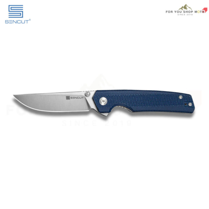 มีดพับ SENCUT Stria ใบมีด D2 3.12 นิ้ว ด้าม G10 / Canvas Micarta ระบบ Liner Lock Flipper + Thumb Stud รุ่น S25112 มีดEDC