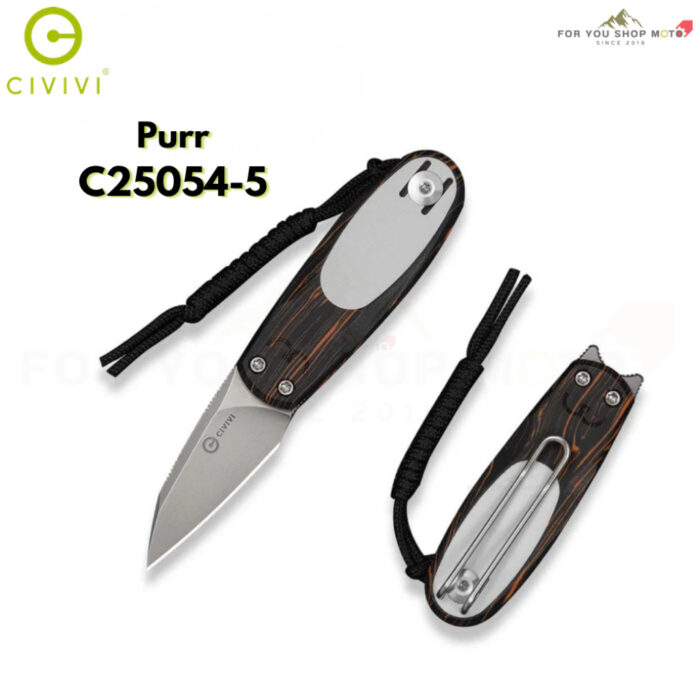 มีดพับ CIVIVI Purr EDC ใบมีด Nitro-V 1.83 นิ้ว ด้าม G10 Satin / Stonewashed Flipper & Slip Joint Knife