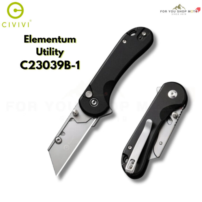 th-11134207-81ztg-mslm0j5b2f4159-2.jpg มีดพับ CIVIVI Elementum Utility ใบมีด 6Cr13 2.26 นิ้ว S/S Blade Holder ด้าม Aluminum ระบบ Button Lock Thumb Stud