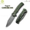 มีดพับ CIVIVI Cogent ใบ 14C28N / Damascus 3.47 นิ้ว ด้าม Micarta / G10 ระบบ Button Lock Flipper แท้ 100% EDC C20038