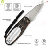 มีดพับ CIVIVI Purr EDC ใบมีด Nitro-V 1.83 นิ้ว ด้าม G10 Satin / Stonewashed Flipper & Slip Joint Knife