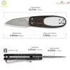 มีดพับ CIVIVI Purr EDC ใบมีด Nitro-V 1.83 นิ้ว ด้าม G10 Satin / Stonewashed Flipper & Slip Joint Knife