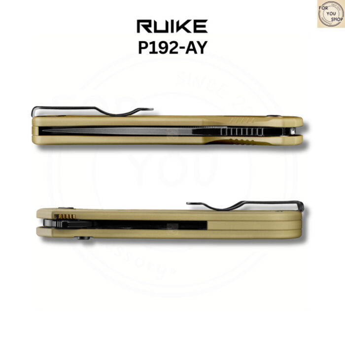 (New Products) มีดพับ RUIKE P192 ใบมีด 14C28N ขนาด 3.58 นิ้ว ด้าม Aluminum ระบบ Button Lock EDC